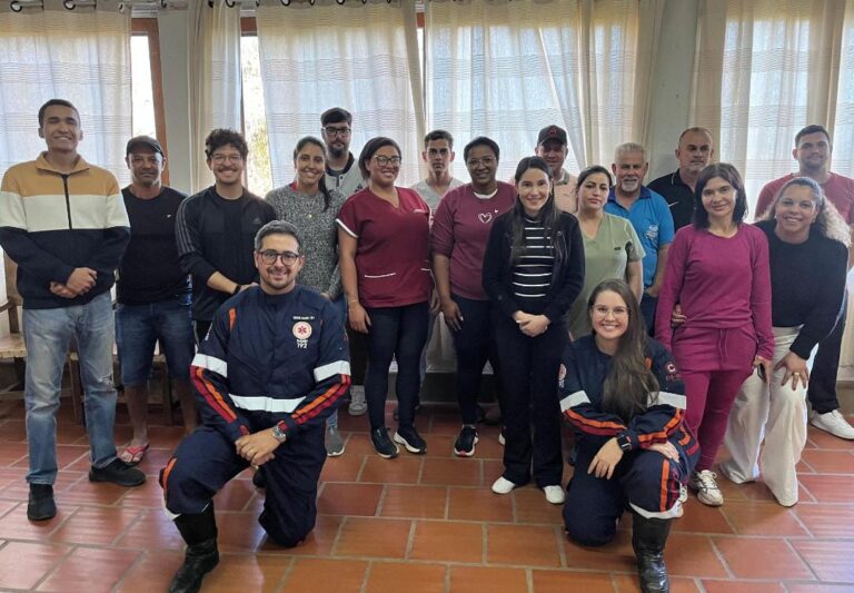 CIS-URG Oeste realiza capacitação em Primeiros Socorros para colaboradores da Saúde em Piedade dos Gerais