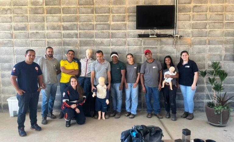 Empresa de móveis de Itaguara recebe capacitação do NEP em Primeiros Socorros